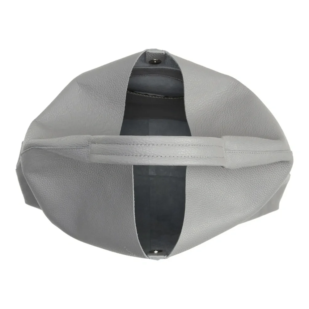 Kurt Geiger London Violet Large Leather Hobo - Grey - Picture 5 of 8